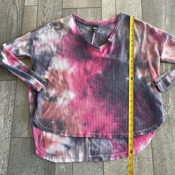 Wild Fable Size Small Waffle Knit Tie Dye Bohemian Style Top - Picture 6 of 8